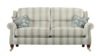 Large 2 Seater Sofa. Grade B Fabric - Paris Narrow Stripe Oyster